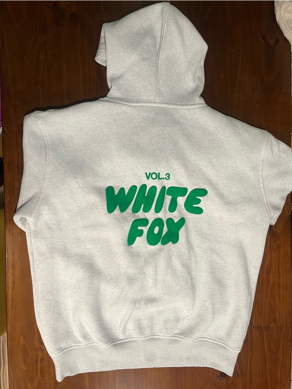 WHITE FOX Vol.3 Graphic Hoodie - White & Green